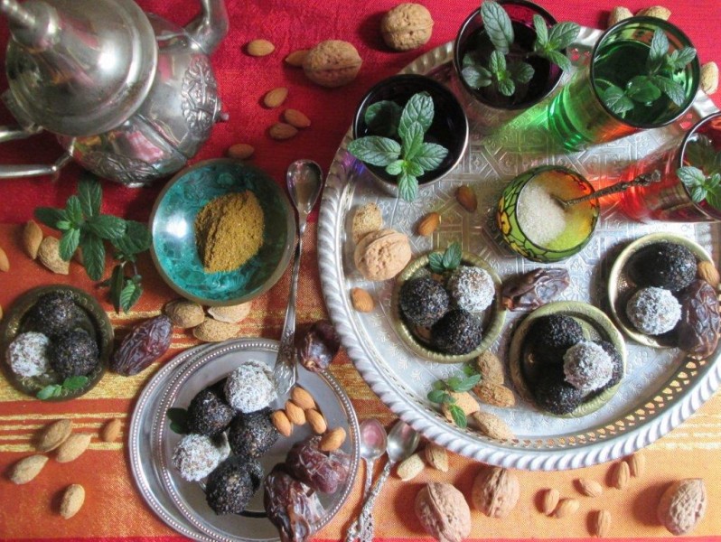 De Marruecos: té de menta y bombones especiados!