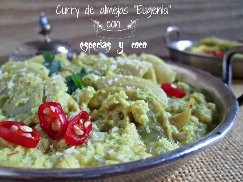 Curry de almejas “Eugenia” con especias y coco