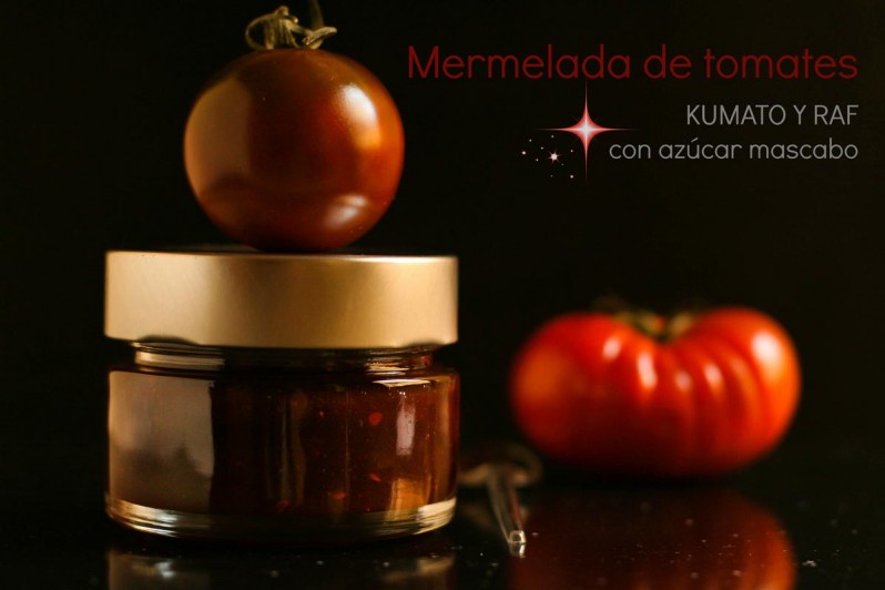 Mermelada de tomates Kumato y Raf, con azúcar mascabo